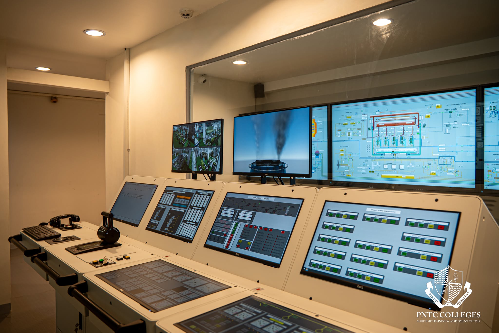 The engine room simulator at PNTC Colleges